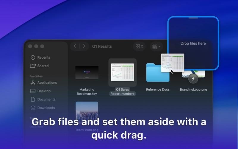 Dropover drag and drop screenshot