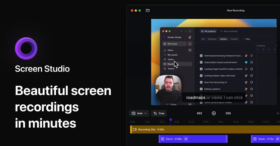 Screen Studio recording screenshot